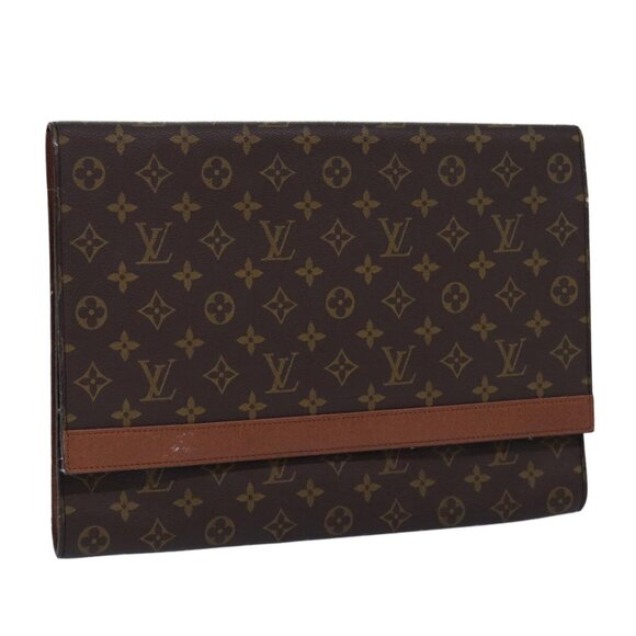LOUIS VUITTON Monogram Porte Envelope Clutch Bag M51801 LV Auth ar12286 - Picture 1 of 16